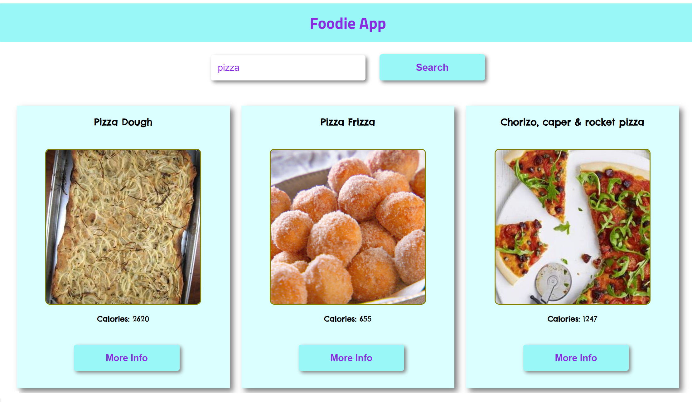 food recipe app